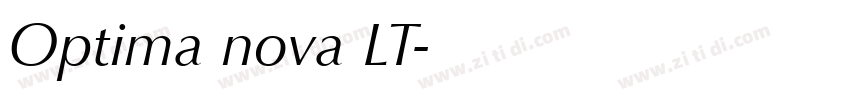 Optima nova LT字体转换